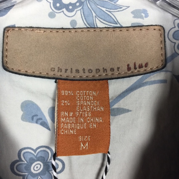 SOLD—DENIM JACKET—CHRISTOPHER BLUE  Size Medium. - Picture 8 of 8